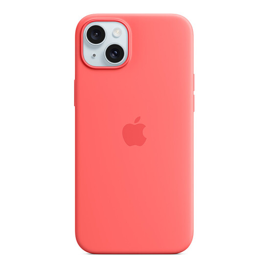 Coque et housse Apple Coque en silicone avec MagSafe pour iPhone 15 Plus - Goyave - Autre vue