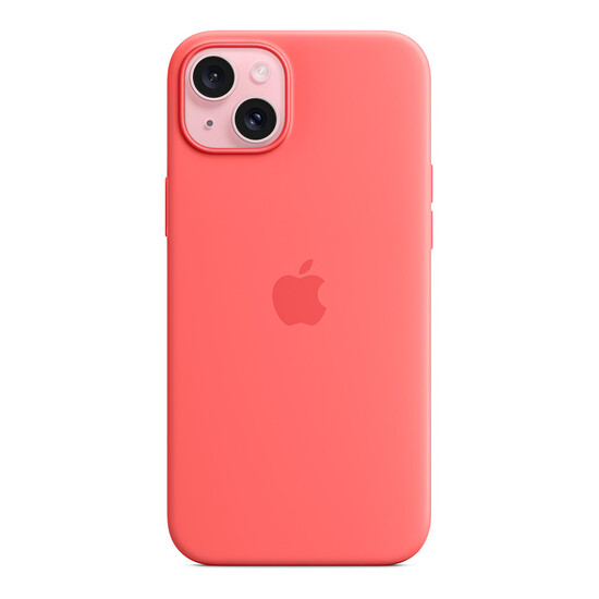 Coque et housse Apple Coque en silicone avec MagSafe pour iPhone 15 Plus - Goyave - Autre vue