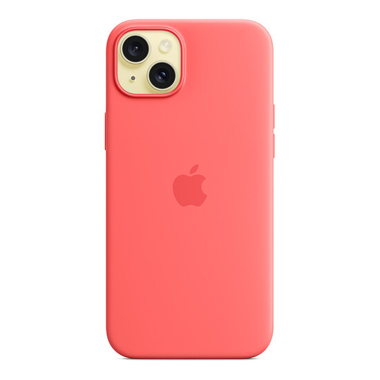 Coque et housse Apple Coque en silicone avec MagSafe pour iPhone 15 Plus - Goyave - Autre vue