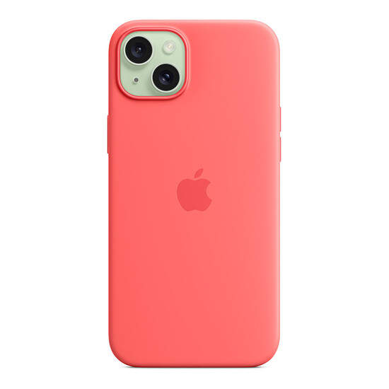 Coque et housse Apple Coque en silicone avec MagSafe pour iPhone 15 Plus - Goyave - Autre vue