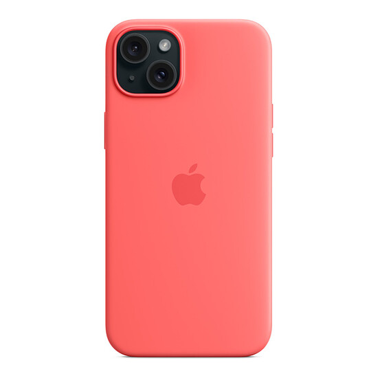 Coque et housse Apple Coque en silicone avec MagSafe pour iPhone 15 Plus - Goyave - Autre vue
