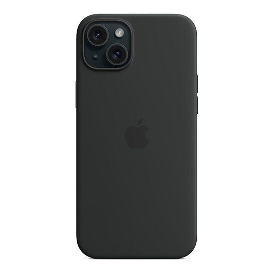 Coque et housse Apple Coque en silicone avec MagSafe pour iPhone 15 Plus - Noir - Autre vue