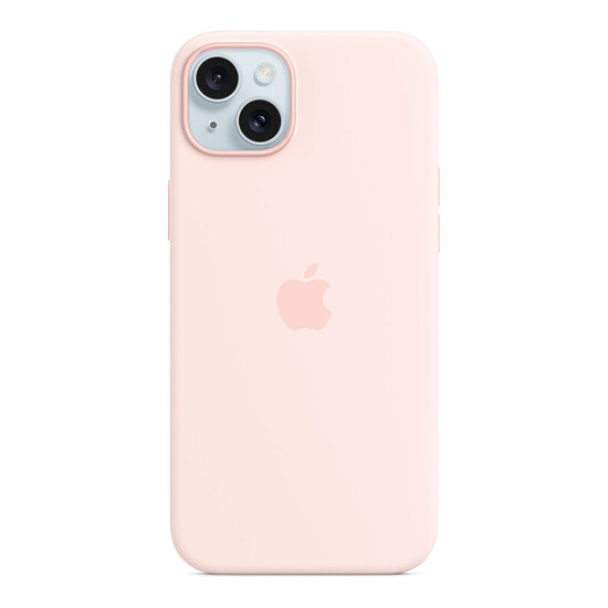 Coque et housse Apple Coque en silicone avec MagSafe pour iPhone 15 Plus - Rose pâle - Autre vue