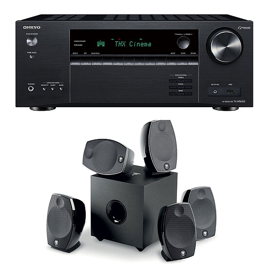 Ensemble Home-Cinéma Onkyo TX-NR6100B Noir + Focal Sib Evo 5.1.2 Dolby Atmos