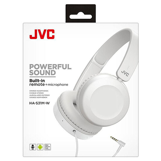 Casque Audio JVC HA-S31M Blanc - Casque audio - Autre vue