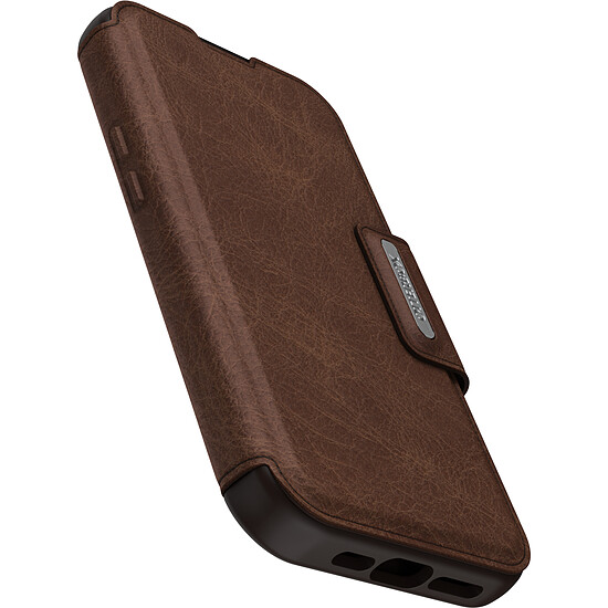 Coque et housse Otterbox Coque Strada Series Folio MagSafe Marron - iPhone 15 Pro - Autre vue