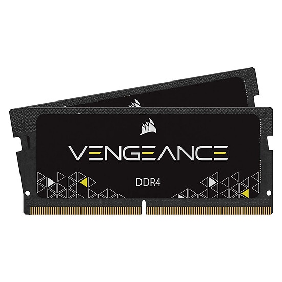 Mémoire RAM Corsair Vengeance SODIMM - 2 x 8 Go (16 Go) - DDR4 2666 MHz - CL18 - Autre vue
