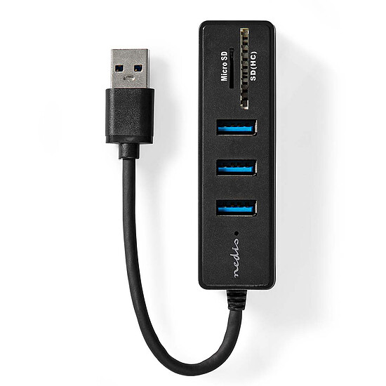 Hub USB Nedis Hub USB 3.0 + Lecteur carte (micro)SD - Autre vue