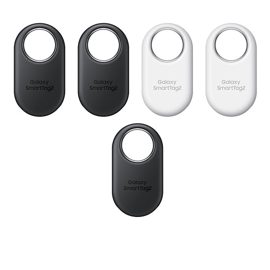 Autres accessoires Samsung Galaxy SmartTag2 Pack de 5 (3 x Noir / 2 x Blanc)