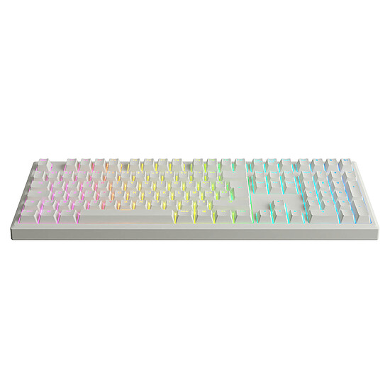 Clavier PC Designed by GG Ironclad V3 - Blanc - Red Blood - Autre vue
