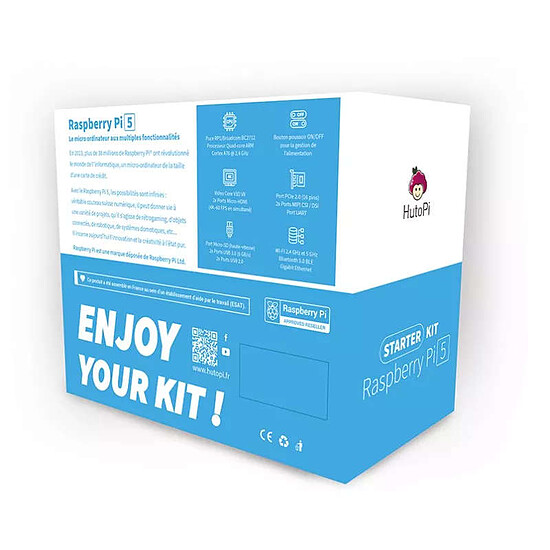 Kit Raspberry Pi Hutopi Starter Kit Raspberry Pi 5 - 4 Go - Autre vue