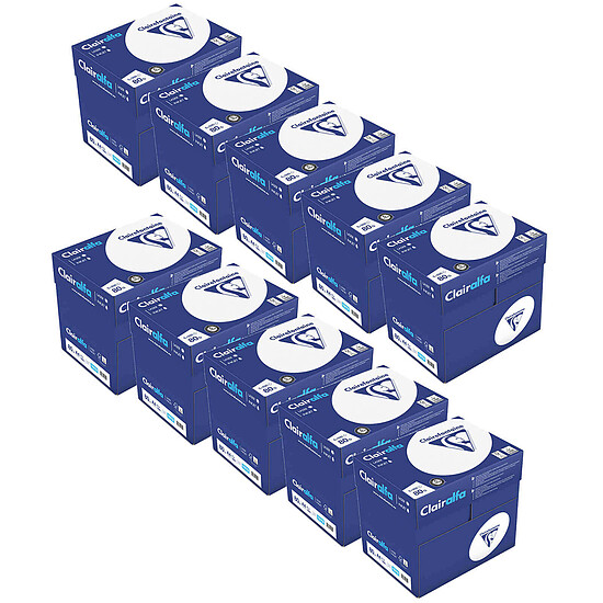 Papier imprimante Clairefontaine Clairalfa A4 80g x 50 ramettes - Autre vue