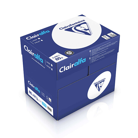 Papier imprimante Clairefontaine Clairalfa A4 80g x 50 ramettes - Autre vue