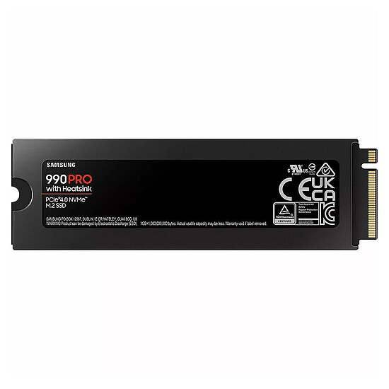 Disque SSD Samsung 990 PRO avec dissipateur - 2 To - Autre vue