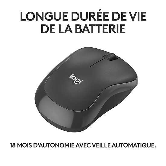 Souris PC Logitech M240 Silent - Graphite - Autre vue