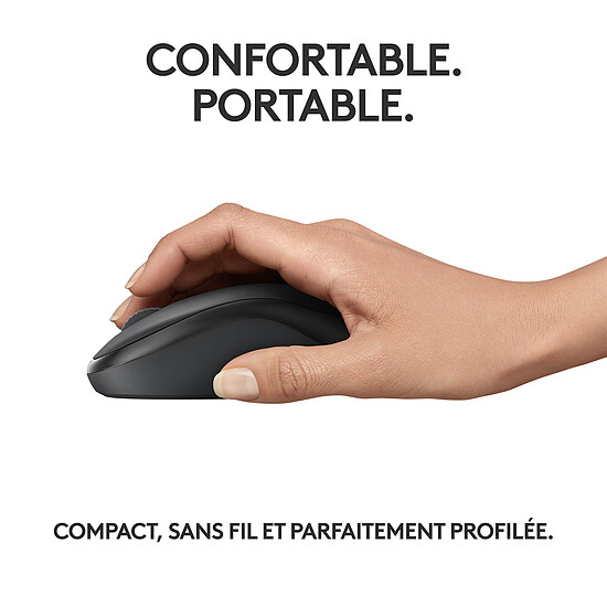 Souris PC Logitech M240 Silent - Graphite - Autre vue