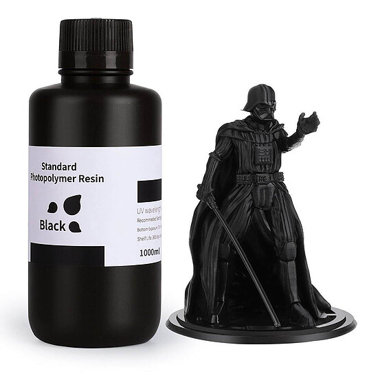 Résine 3D Elegoo Résine LCD Photopolymère Standard Noir - 1 000 g  - Autre vue