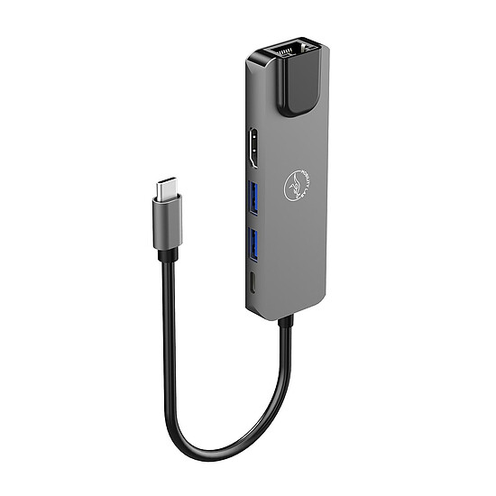 Station d'accueil PC portable Mobility Lab Hub Adapter USB-C 5-en-1 avec Power Delivery 100W - Autre vue