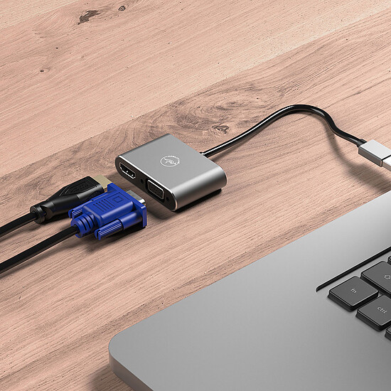 Adaptateur USB Mobility Lab Adaptateur USB-A / HDMI et VGA  - Autre vue