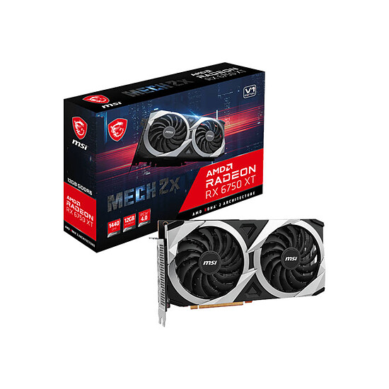 Carte graphique MSI Radeon RX 6750 XT MECH 2X 12G V1