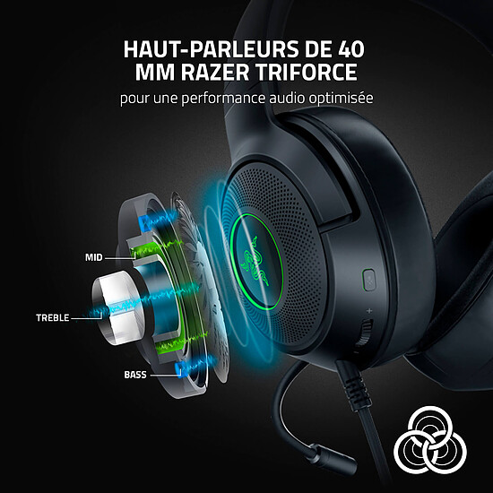 Casque micro Razer Kraken V3 X - Autre vue