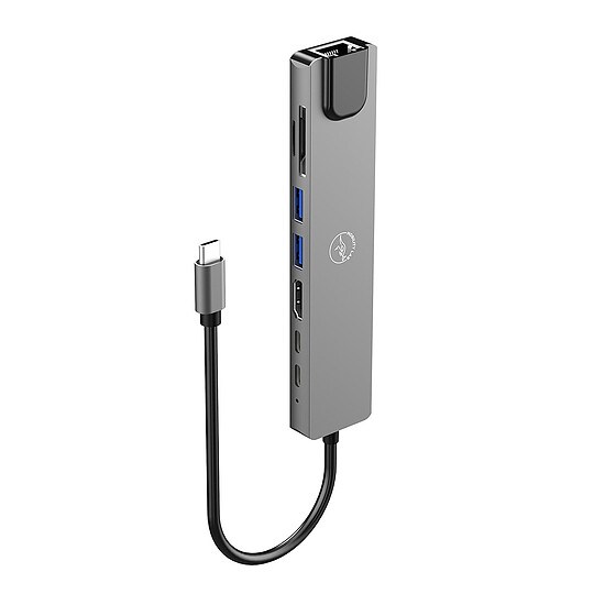Hub USB Mobility Lab Hub Adapter USB-C 8-en-1 avec Power Delivery 100W - Autre vue