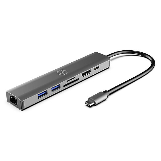 Adaptateur USB Mobility Lab Hub Adapter USB-C 7-en-1 avec Power Delivery 100W - Autre vue