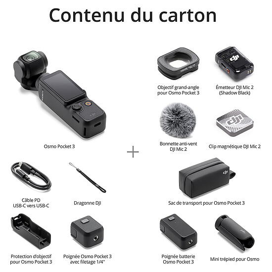 Caméscope DJI Osmo Pocket 3 Creator Combo - Autre vue