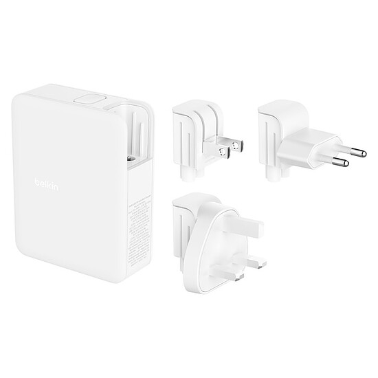 Chargeur Belkin Chargeur Secteur 140W avec 4 sorties 3 USB-C et 1 USB-A  - Autre vue
