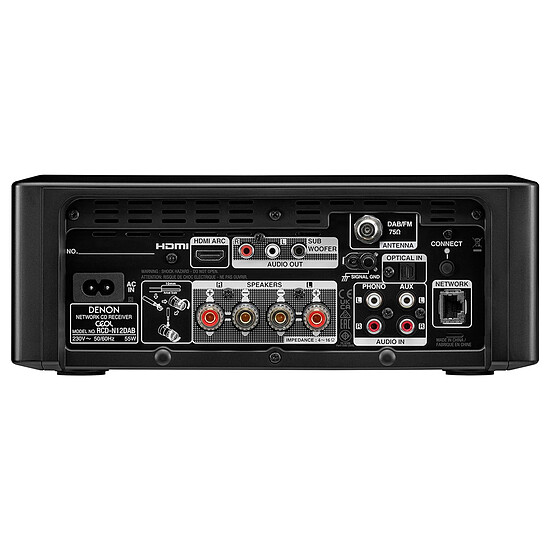 Mini-chaine Denon RCD-N12DAB Noir - Autre vue