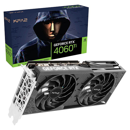 Carte graphique KFA2 GeForce RTX 4060 Ti (1-Click OC)
