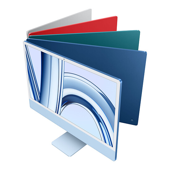 Mac et iMac reconditionné Apple iMac (2023) 24" 8 Go / 256 Go Bleu (MQRC3FN/A) · Reconditionné - Autre vue