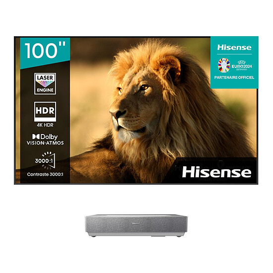 Vidéoprojecteur Hisense 100L5HD - DLP Laser UHD 4K - 2700 Lumens