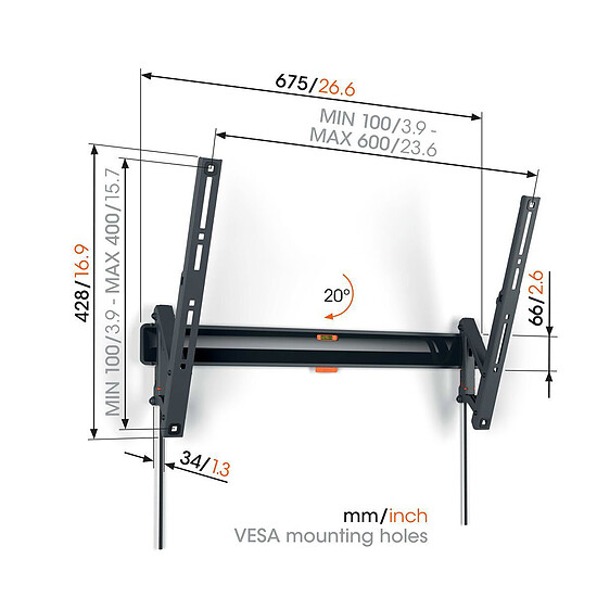 Support TV Vogel's Comfort TVM 3615 - Autre vue