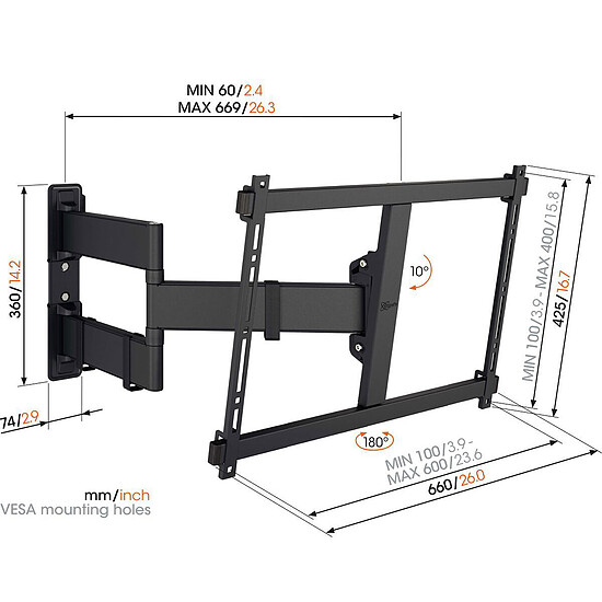 Support TV Vogel's Comfort TVM 3845 - Autre vue