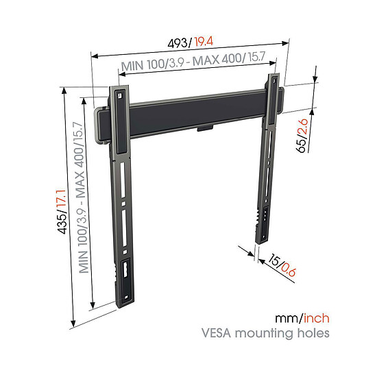 Support TV Vogel's Elite TVM 5405 - Autre vue