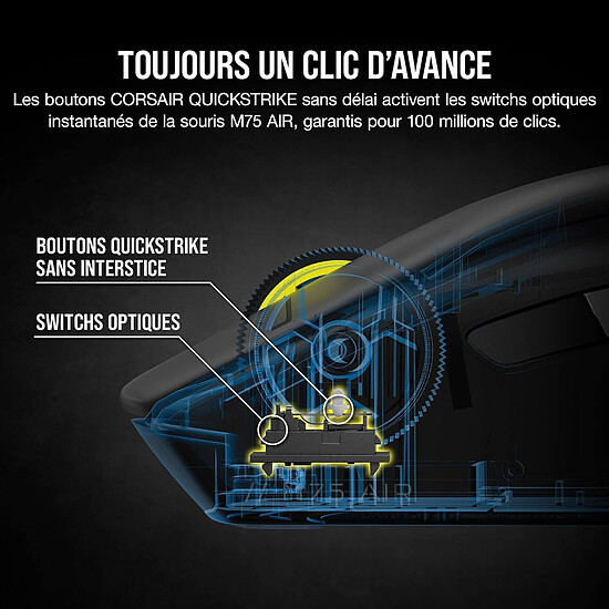 Souris PC Corsair M75 AIR Wireless - Autre vue