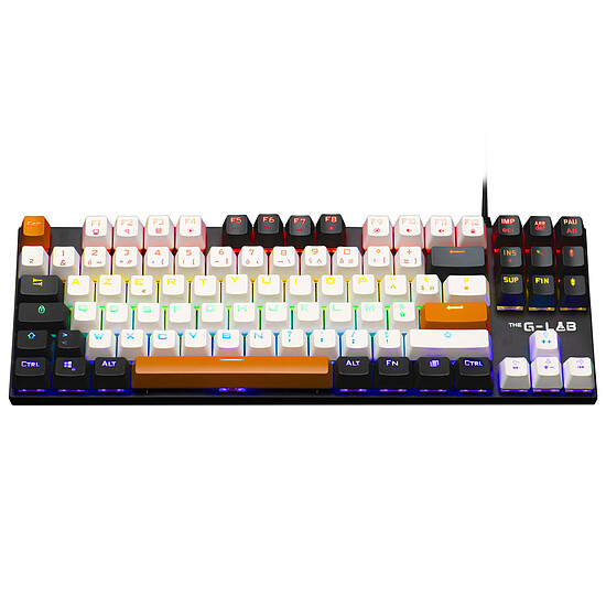 Clavier PC The G-Lab Keyz Mercury TKL - Colors - Outemu Red - Autre vue