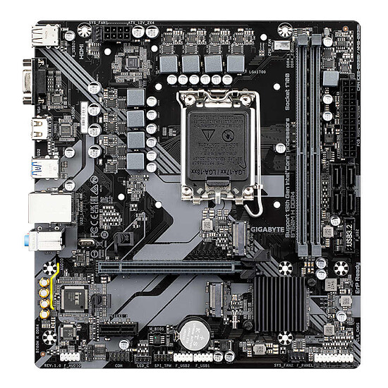 Carte mère Gigabyte B760M H DDR4 - Autre vue