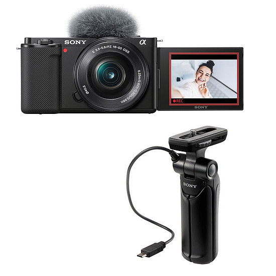 Appareil photo hybride Sony ZV-E10 + 16-50 mm + GP-VPT1