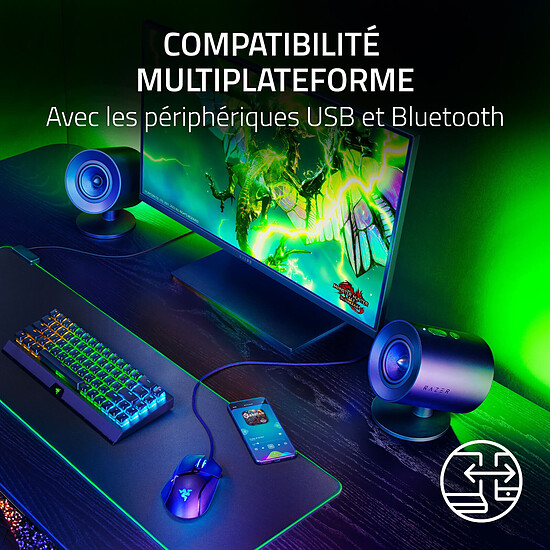 Enceintes PC Razer Nommo V2 - Autre vue