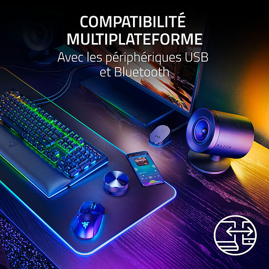 Enceintes PC Razer Nommo V2 Pro - Autre vue