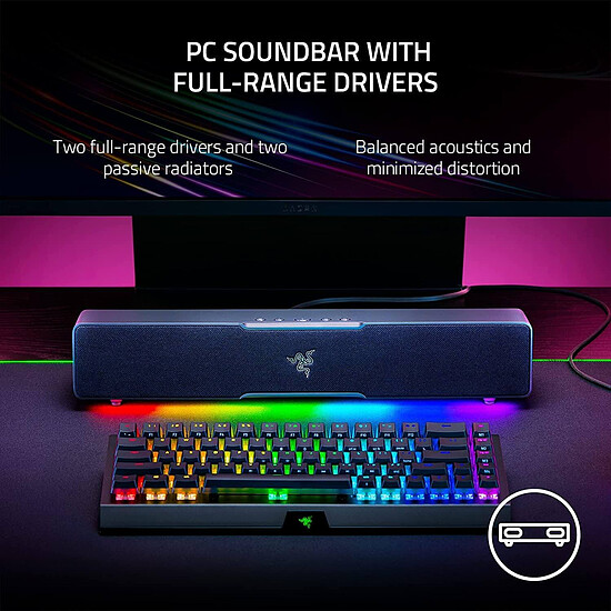 Enceintes PC Razer Leviathan V2 X - Autre vue