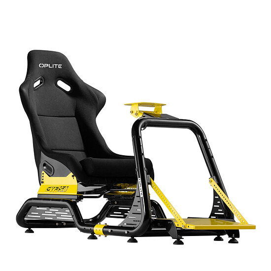 Cockpit / Siège de simracing OPLITE GTR S8 Elite - Jaune - Autre vue