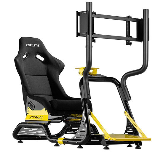 Cockpit / Siège de simracing OPLITE GTR S8 Elite - Jaune - Autre vue
