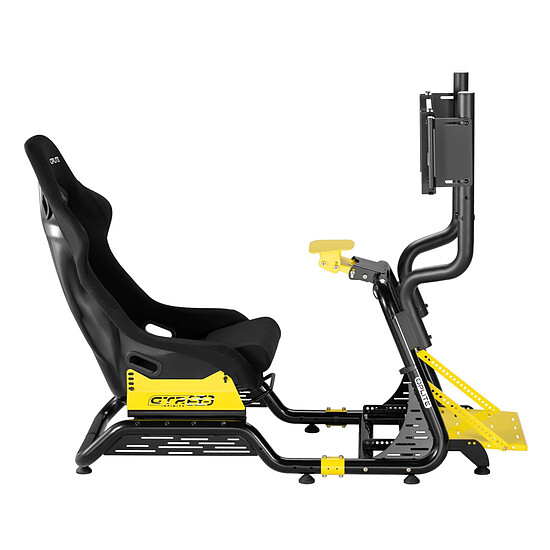 Cockpit / Siège de simracing OPLITE GTR S8 Elite - Jaune - Autre vue