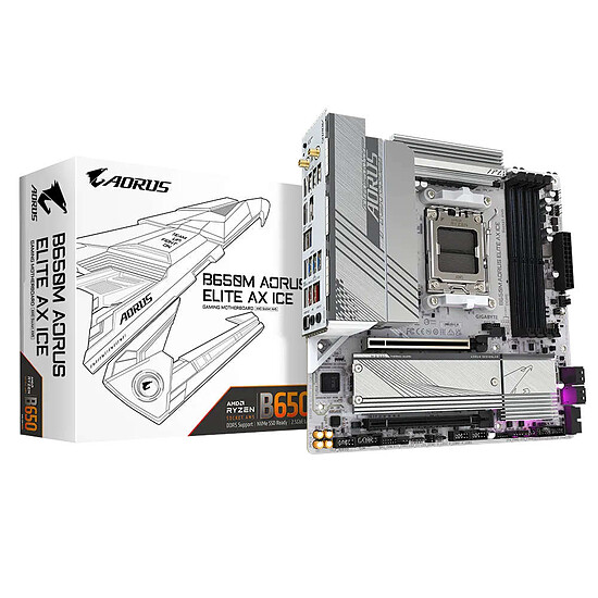 Carte mère Gigabyte B650M AORUS ELITE AX ICE - Autre vue