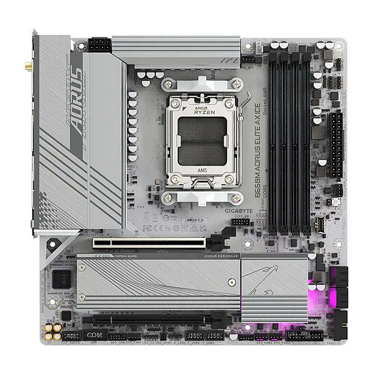 Carte mère Gigabyte B650M AORUS ELITE AX ICE - Autre vue