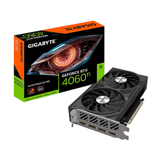 Carte graphique Gigabyte GeForce RTX 4060 Ti WINDFORCE OC 16G