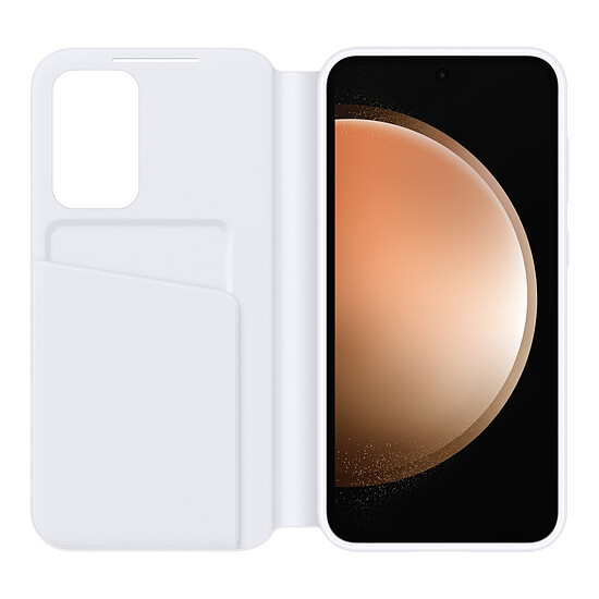 Coque et housse Samsung Étui Smart View Blanc avec porte-carte - Galaxy S23 FE - Autre vue